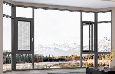 澳普利發全系統門窗搭配百葉窗 智能與美學的完美融合